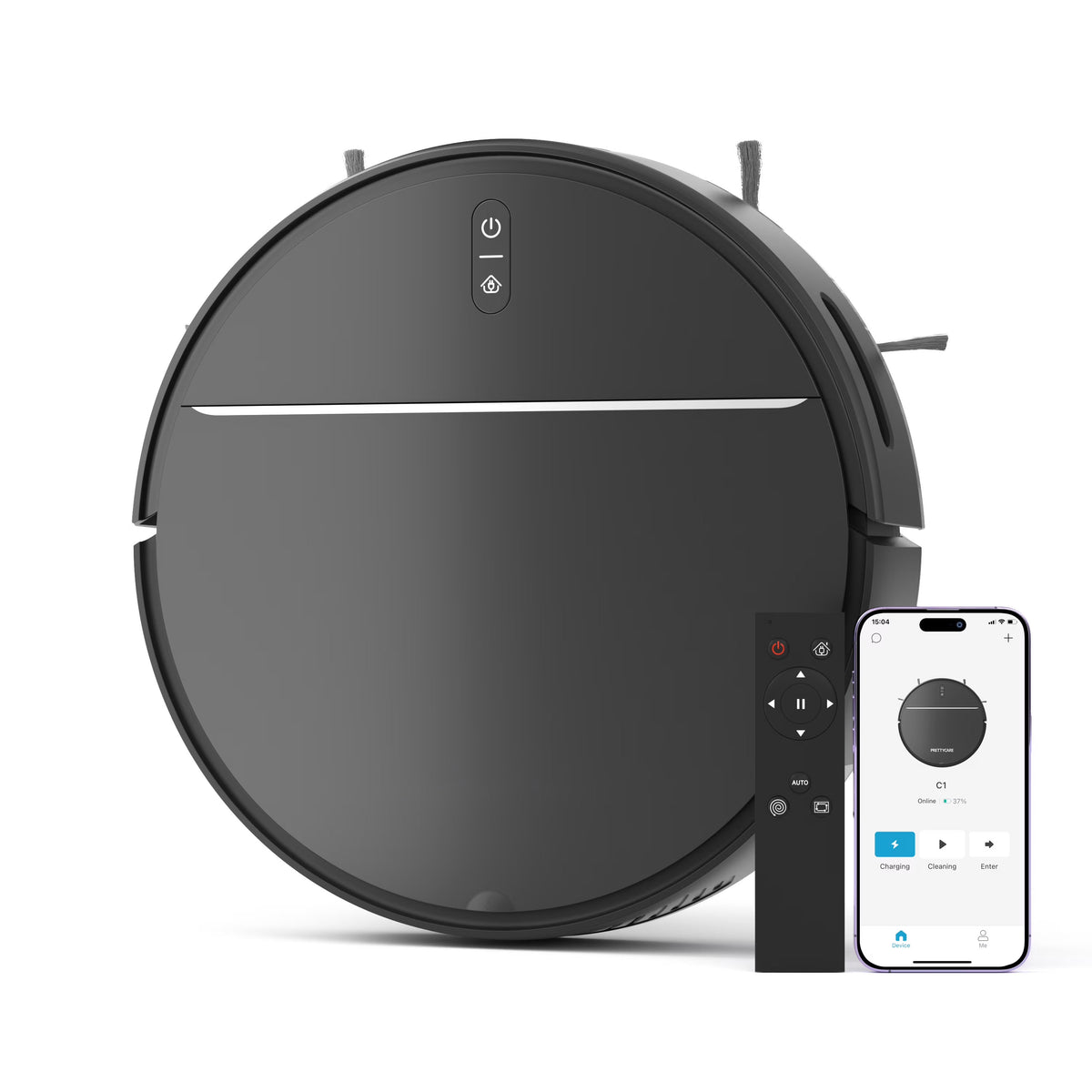 Robot Vacuum Cleaner with 2800Pa,Featured Carpet Boost,Tangle-Free,Ultra Slim,Self-Charging C1 v2